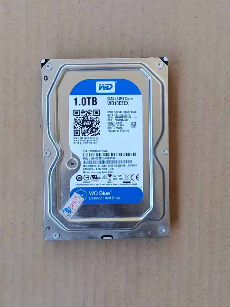 hardisk 1TB wd blue sentinel kesehatan 100% buat pc atau cctv