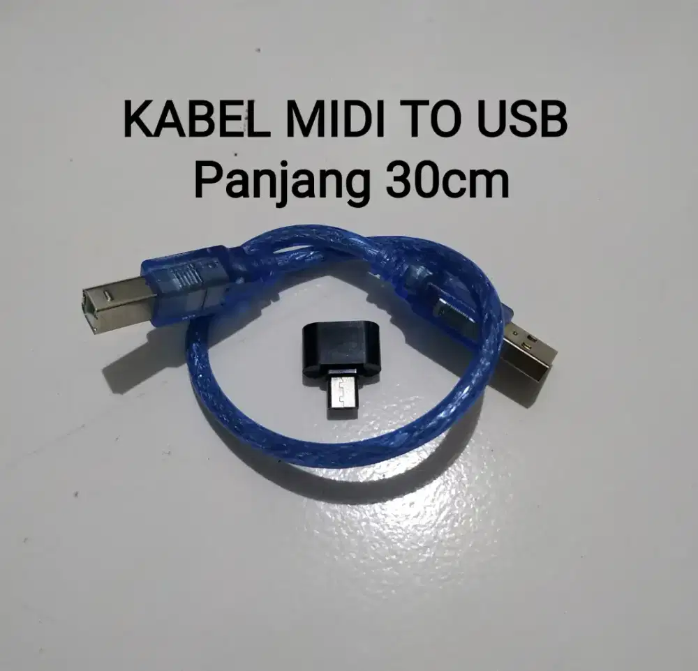 Kabel midi dan otg usb to micro sd untuk organ tunggal