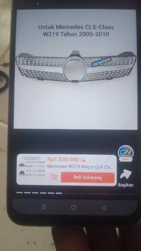 gril diamond Mercedes CLS w219