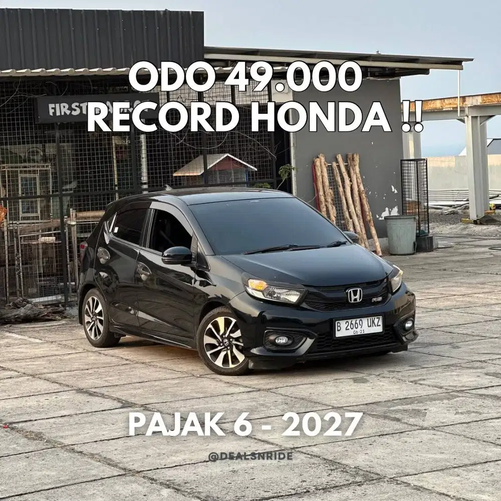 ODO 49.000 ANTIKK !! PAJAK 6/2027 HONDA BRIO RS CVT 2019 MULUS