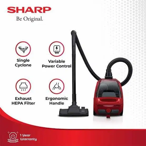 New Smart&easy Low Watt Vacuum Cleaner SHARP with Hepa Filter