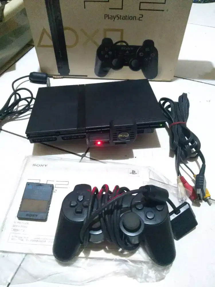 Ps 2 Sony slim SCPH 77006, mulus segel .