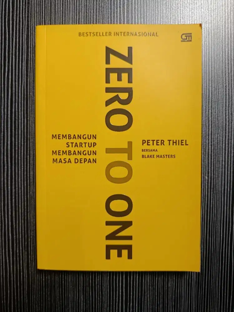 Buku bisnis zero to one