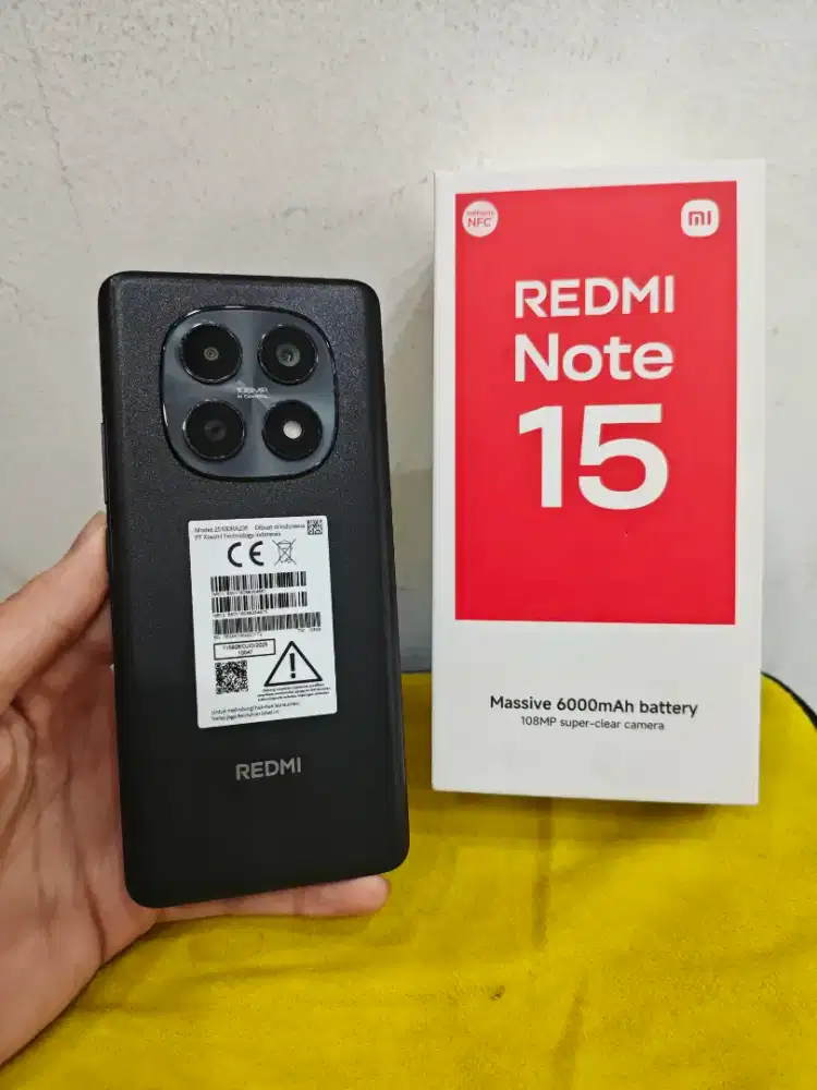 Xiaomi Redmi Note 15 6/128 baru sebulan, garansi panjang, mulus