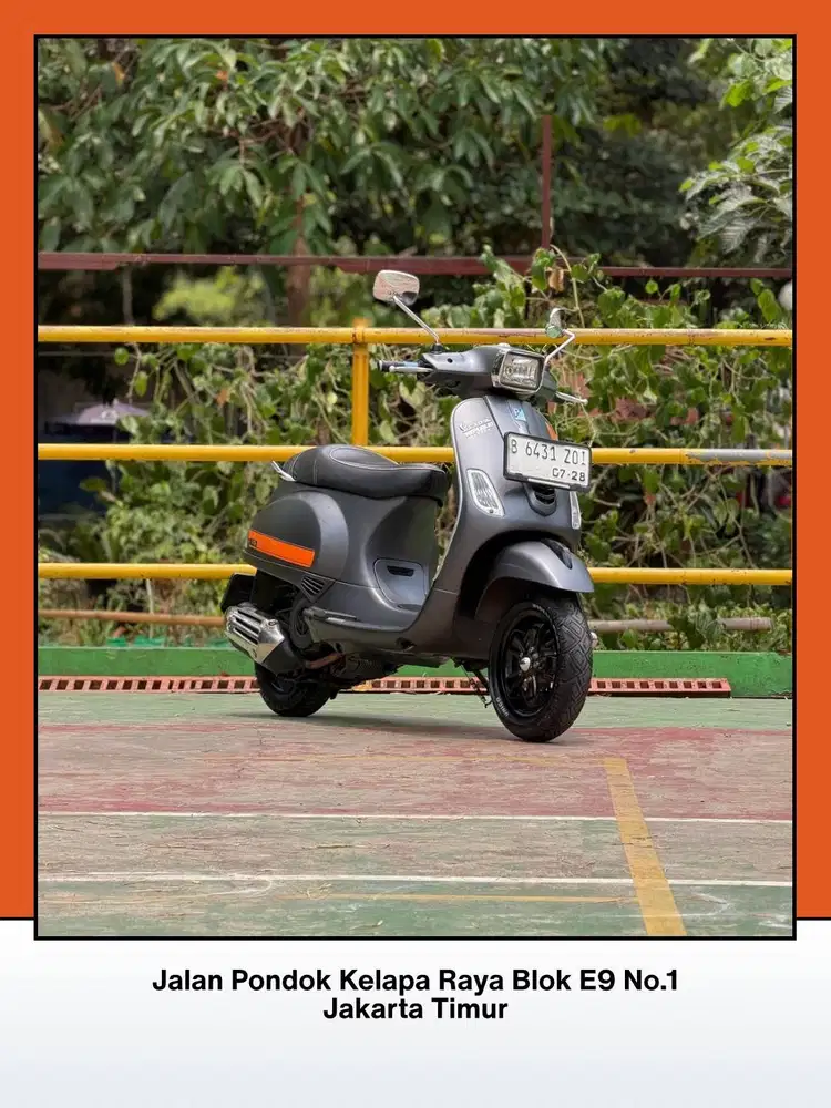 TERMURAH PIAGGIO VESPA S125 IGET 3V IE TH 2018 WARNA MATTE GREY
