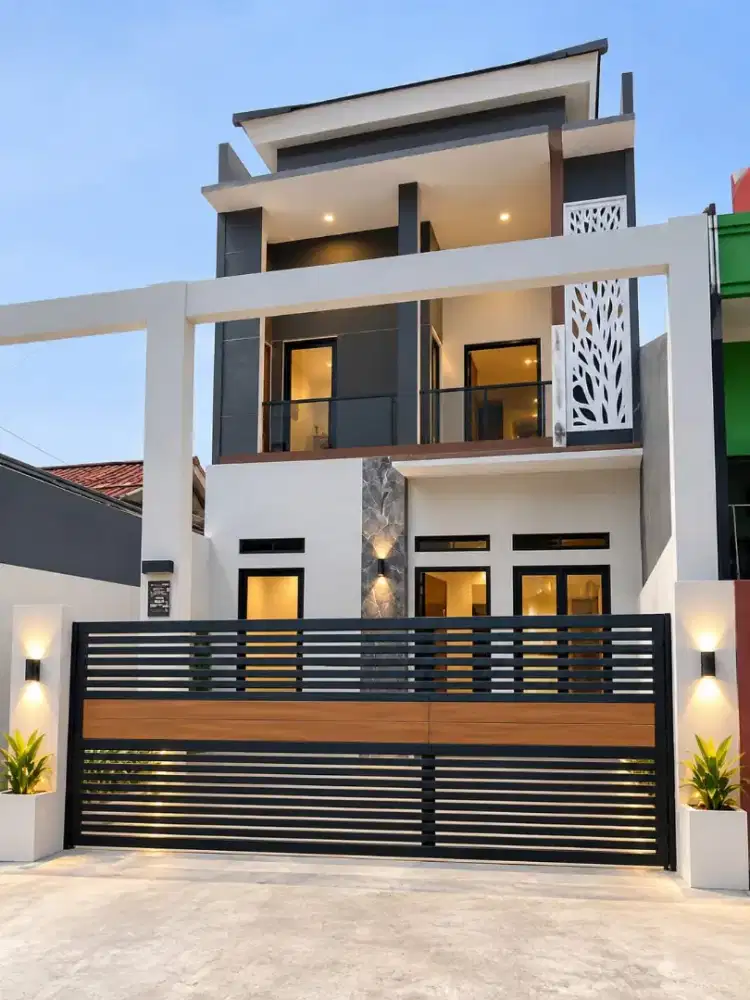 Rumah mewah villa indah permai bekasi lokasi depan