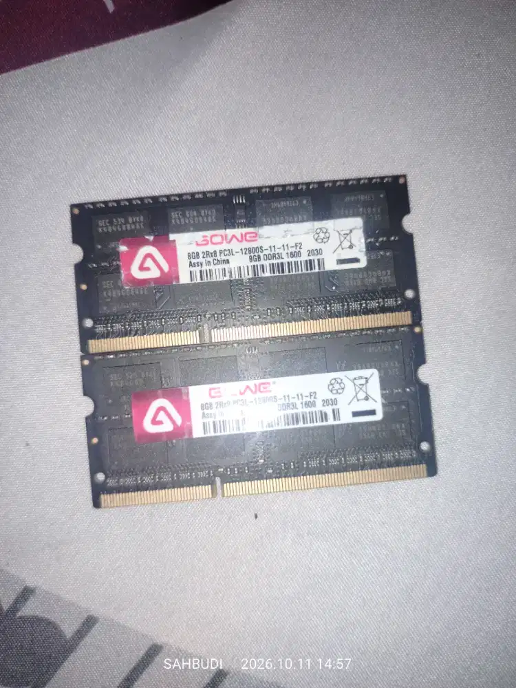 Ram gowe ddr3 8GB 1600mhz