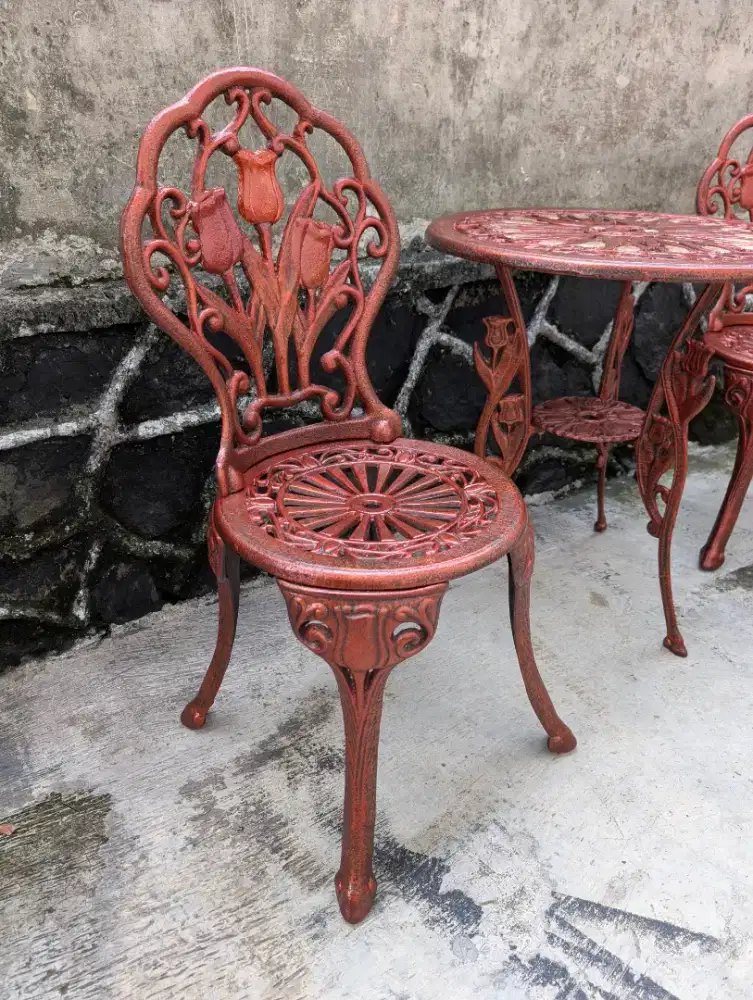 KURSI TERAS/TAMAN FULL  BESI TEMPA