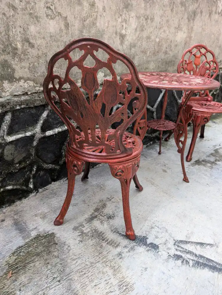 KURSI TERAS/TAMAN FULL  BESI TEMPA