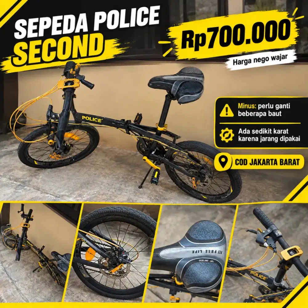 sepeda lipat Element hitam
