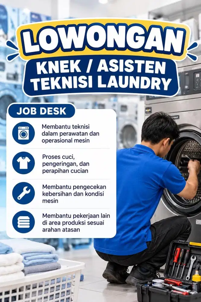 Lowongan assisten / knek teknisi di jelambar - jakarta barat