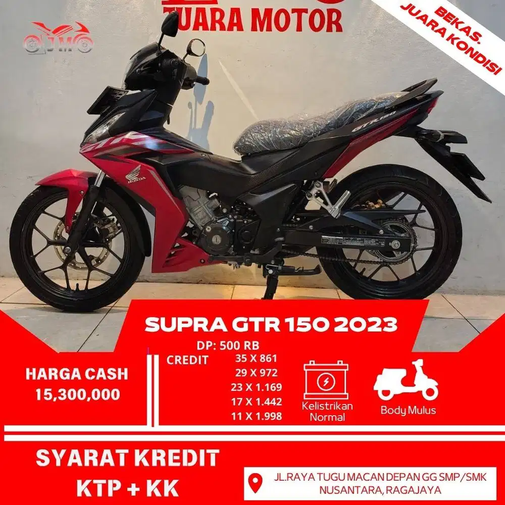 SUPRA GTR 2023 NYAMAN BANGET BUAT HARIAN TENAGA JOSS