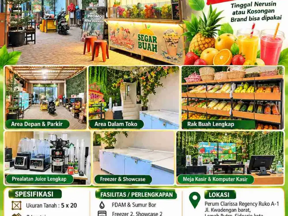 Toko Buah Perum Clarissa Regency, Sidoarjo