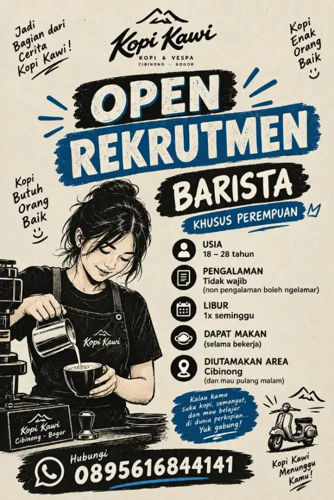 Loker barista kopi kawi