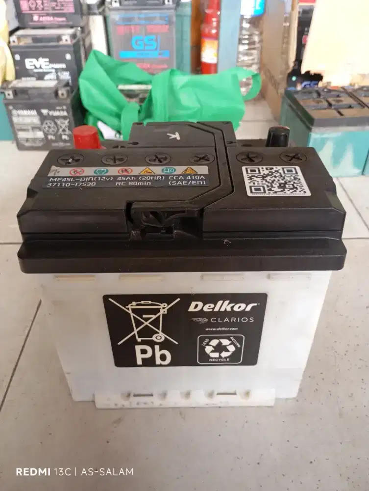 Aki mobil seken kering Delkor LN1 MF45L DIN creta stargazer spin focus