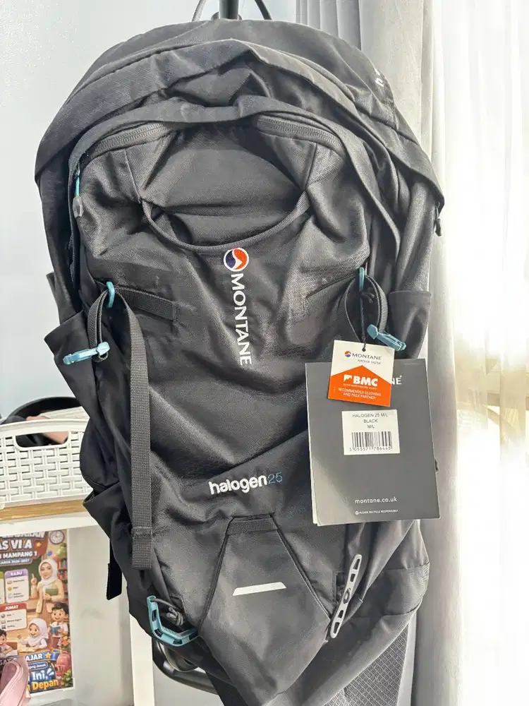 Tas Ransel / Backpack Montena Halogen 25 M/L Black Original..