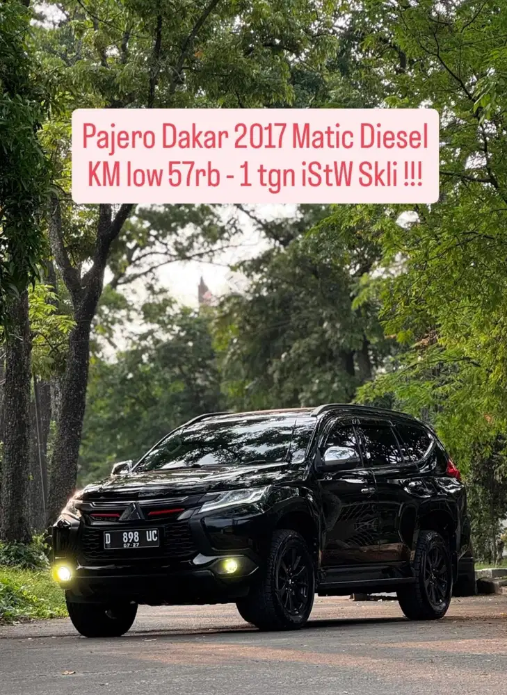 KM low - Pajero Dakar 2017 pk an 2018 Sunroof murah diesel Bandung
