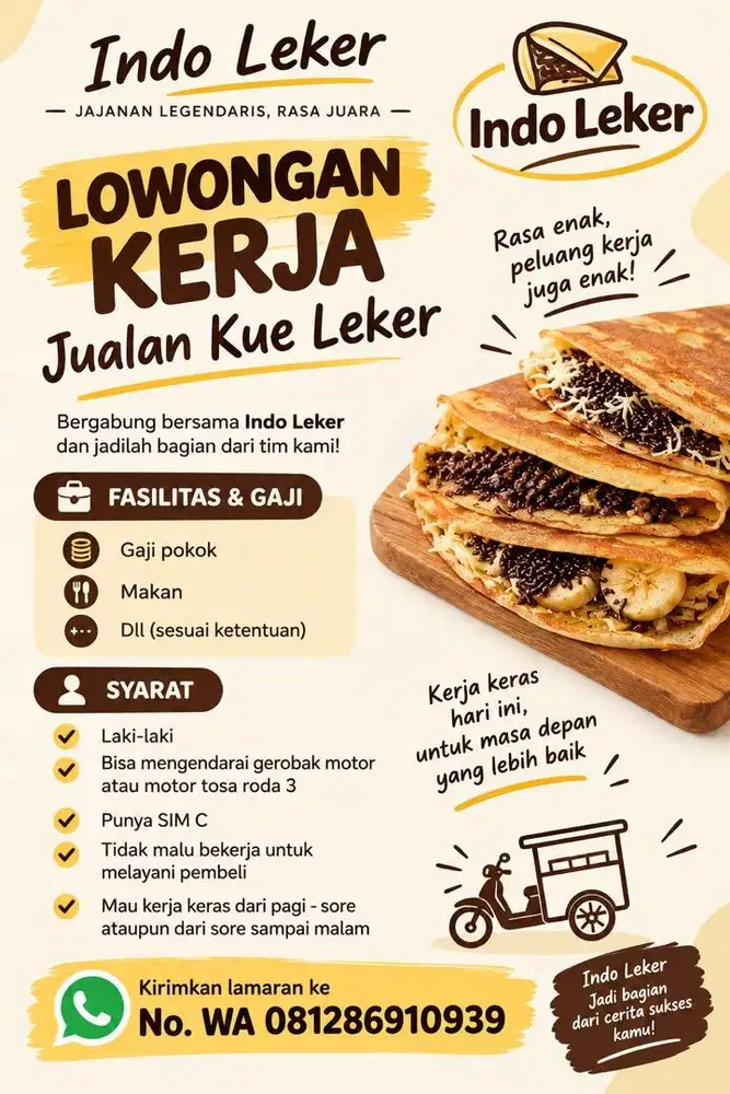 Lowongan kerja jualan kue leker