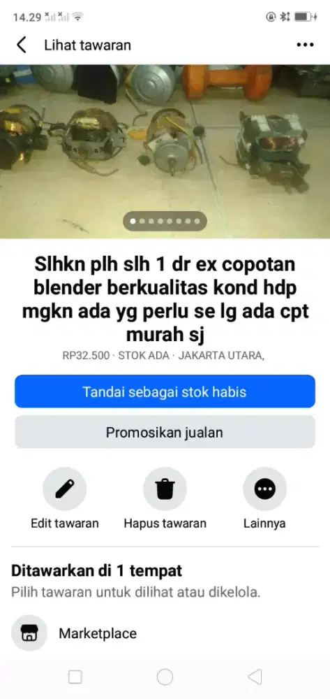 Slhkn plh slh 1 dr ex copotan blender berkualitas kond hdp mgkn prlu