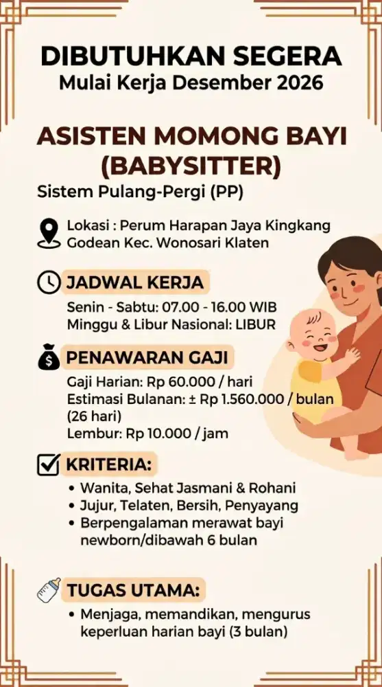 Asisten Momong Bayi