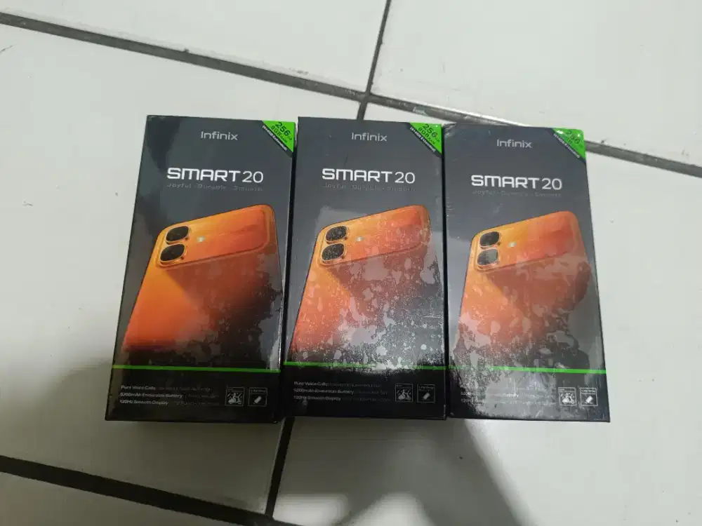 Infinix smart 20 4/256gb Baru Garansi Resmi