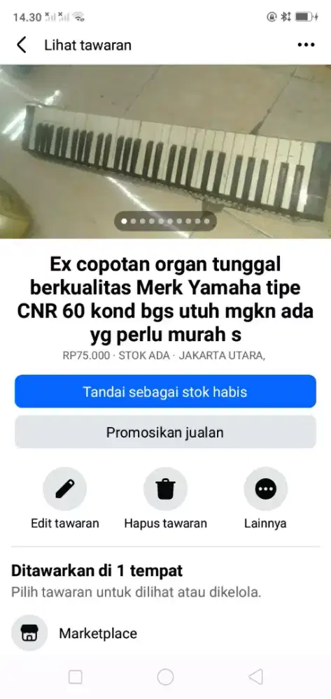 Ex copotan keyboard berkualitas dr Yamaha mgkin tertarik murah sj cpt