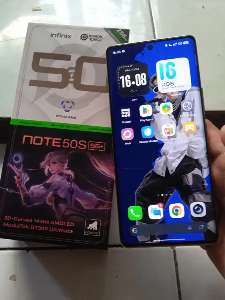 Infinix note 50S 5G ram 8/256 layar lengkung fullset no minus garansi