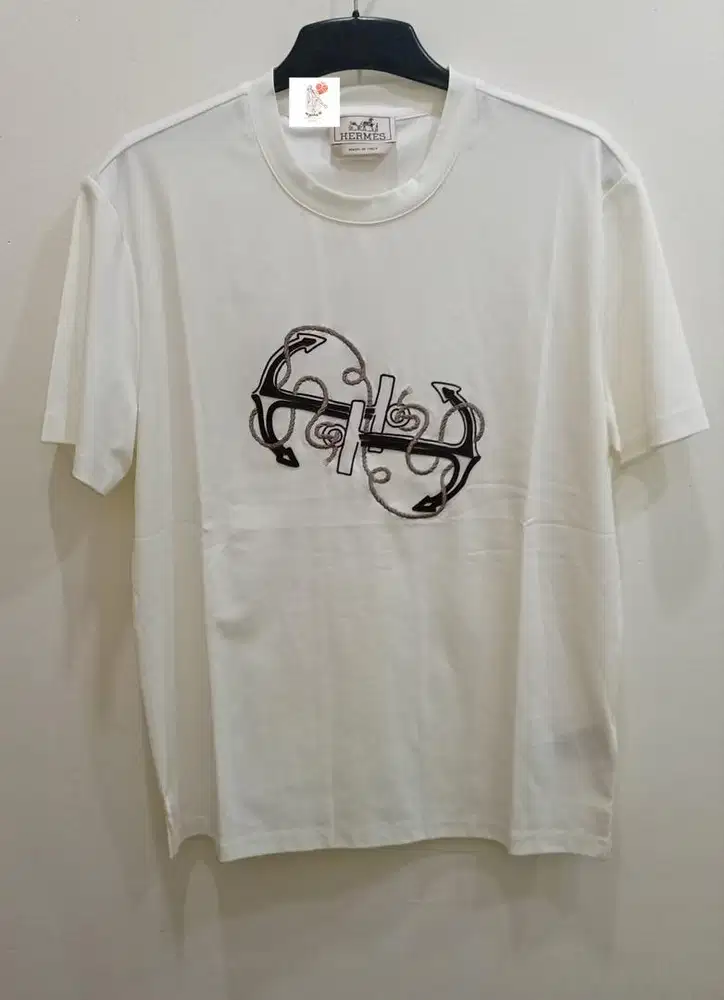 HERMES CHAINE D'ANCRE WHITE TSHIRT
