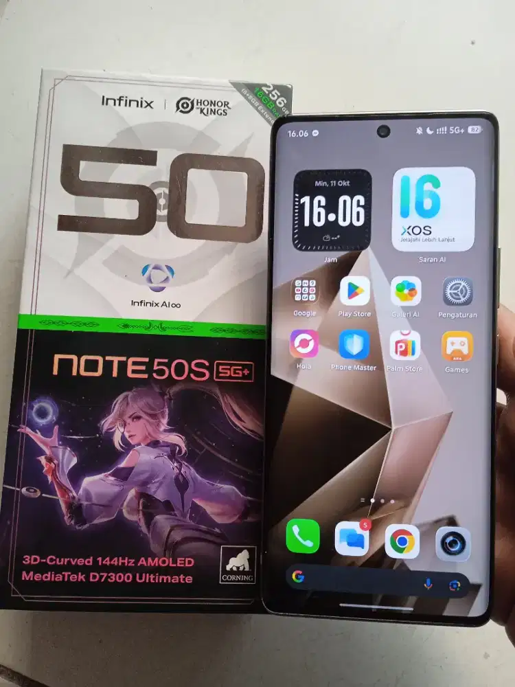 Infinix Note 50S ram 8/256gb 5G no minus fullset masih garansi cakep