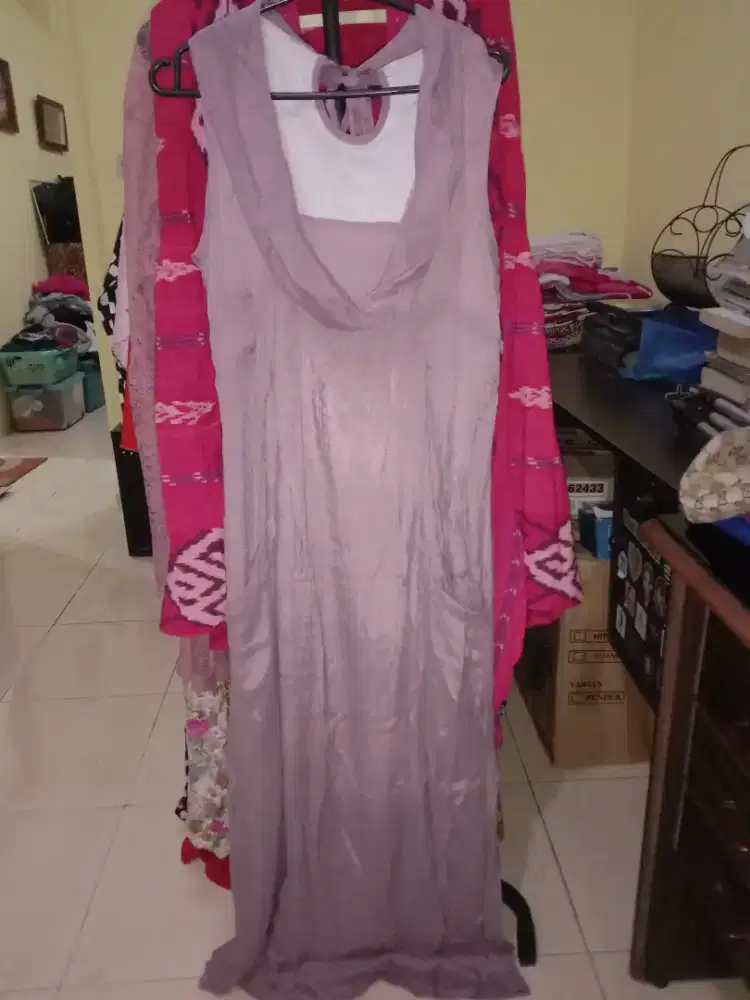 Jual dress ungu muda