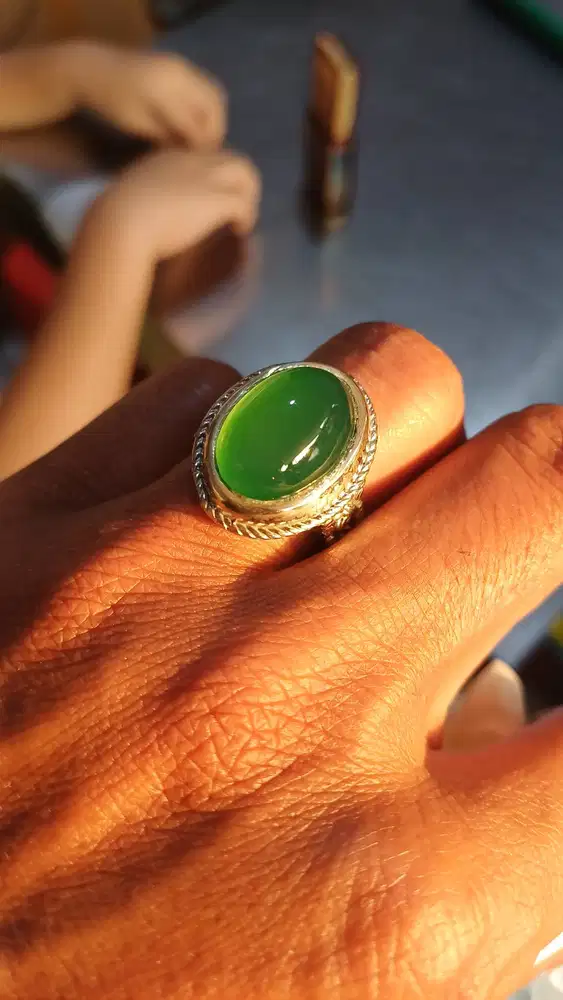 Batu Green chalcedony kristal super ajib