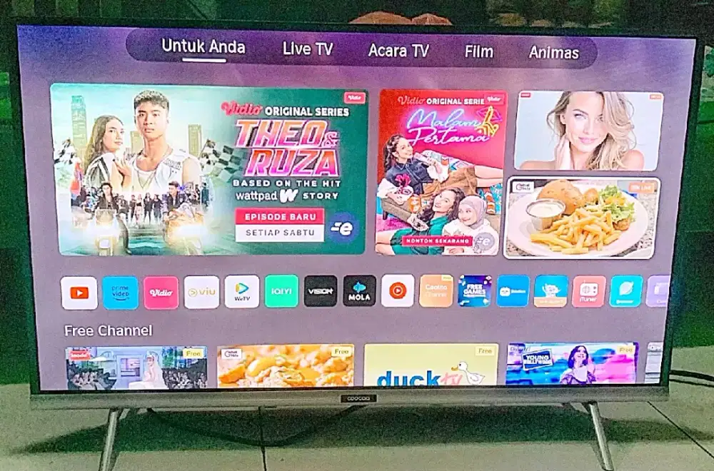 TV LED 32 INC COOCAA SMART ANDROID&DIGITAL TV BAGUS&GMBR BENING BEKASI