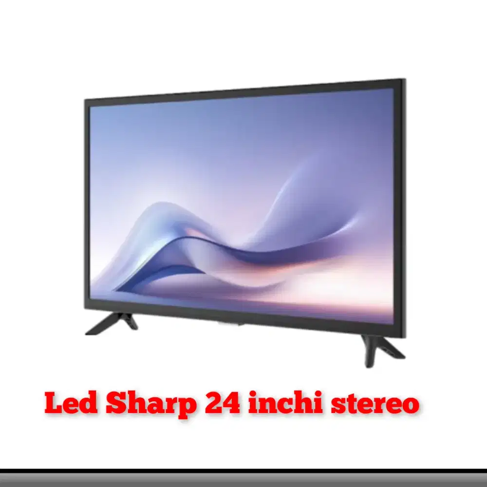 TV led Sharp 24 inchi stereo plus remote