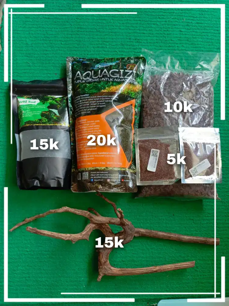 Aquascape ikan bahan dasar