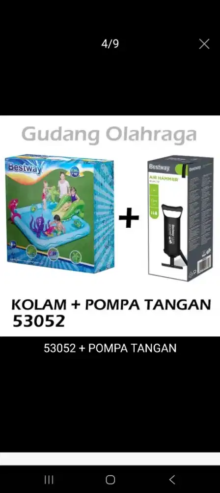 Kolam renang anak perosotan