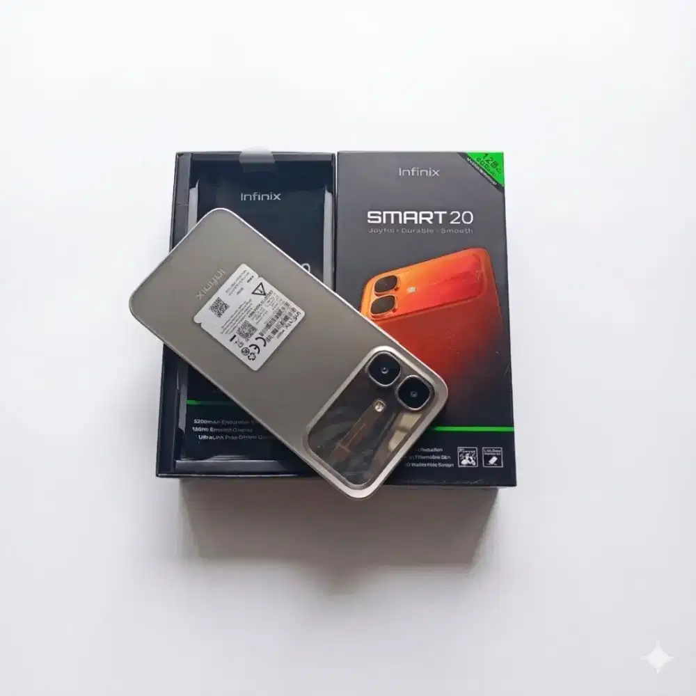 Infinix Smart 20 8GB/128GB Titanium Bekas (Beli 4 Oktober 2026)