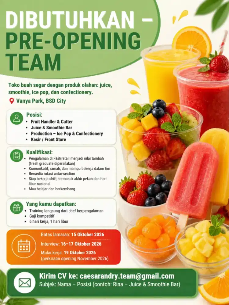 Pre-opening team