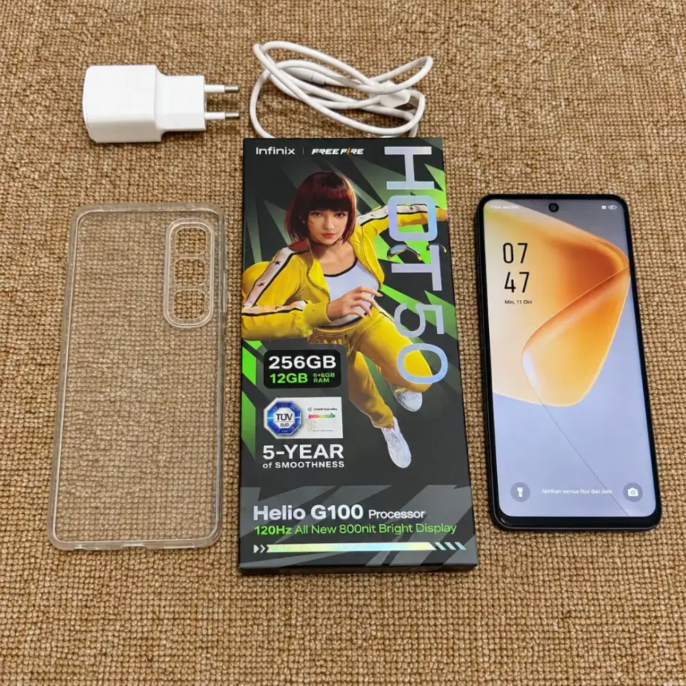 INFINIX HOT 50 RAM 6/256 GB. Mulus Full Set, Kota Padang