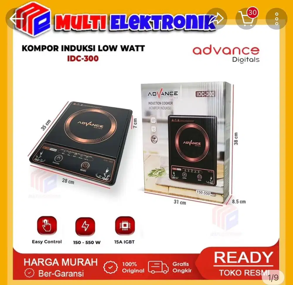 Kompor induksi advance