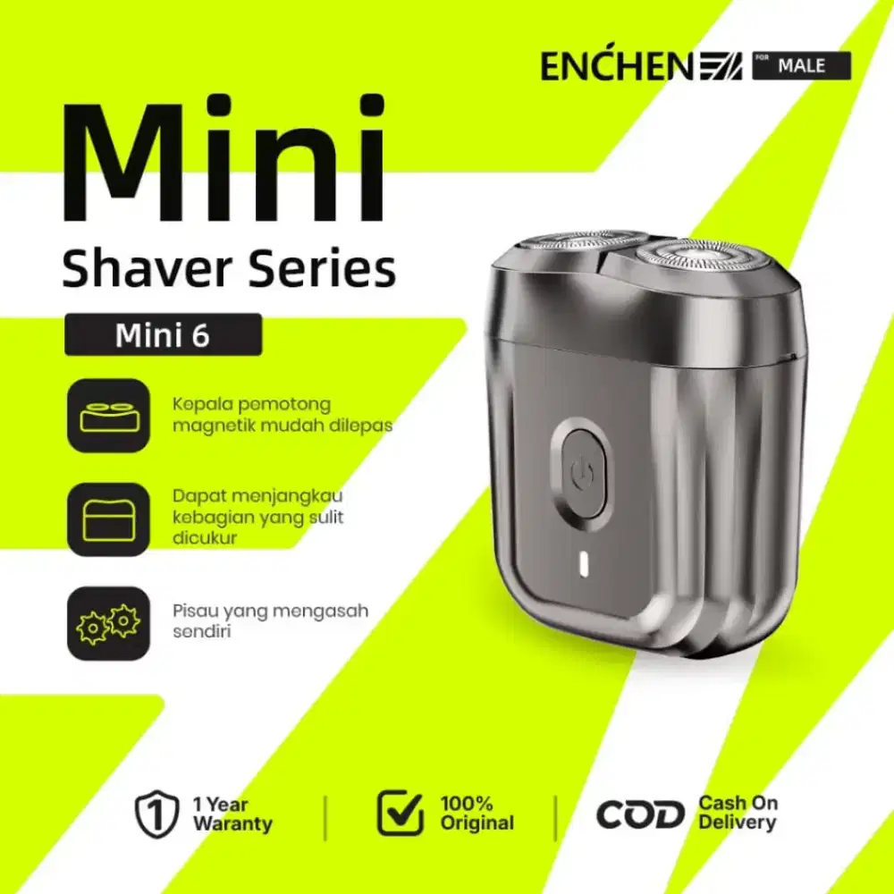 ENCHEN MINI 6 ELECTRIC SHAVER CUKURAN KUMIS JENGGOT ALAT CUKUR MINI