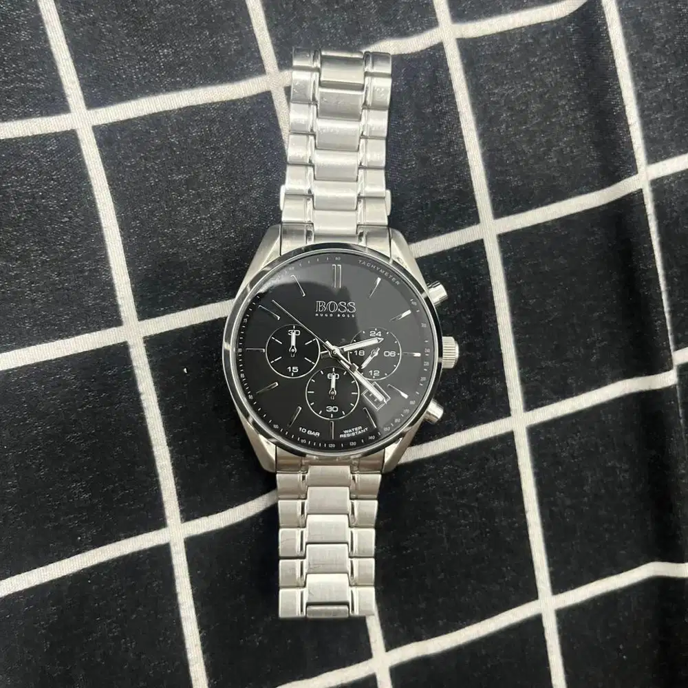 Jual Jam tangan merk Hugo Boss 100% ori fullset