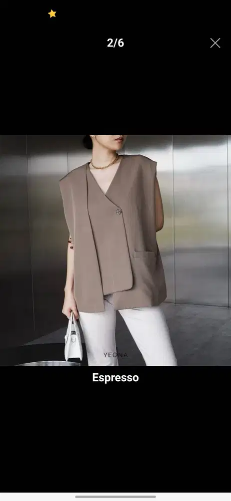 Preveloved Vest yeona expresso likenew
