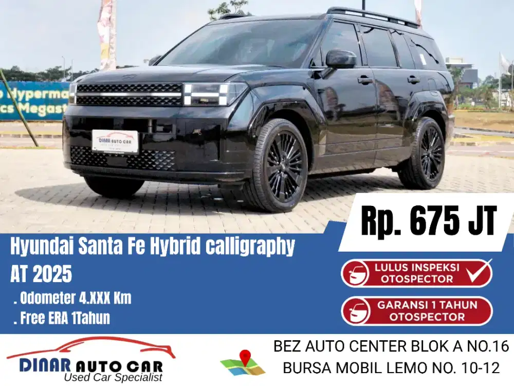(4Rb) Santa Fe HEV Calligraphy 2025 Cat Ori Warenty Service On*Dinar*