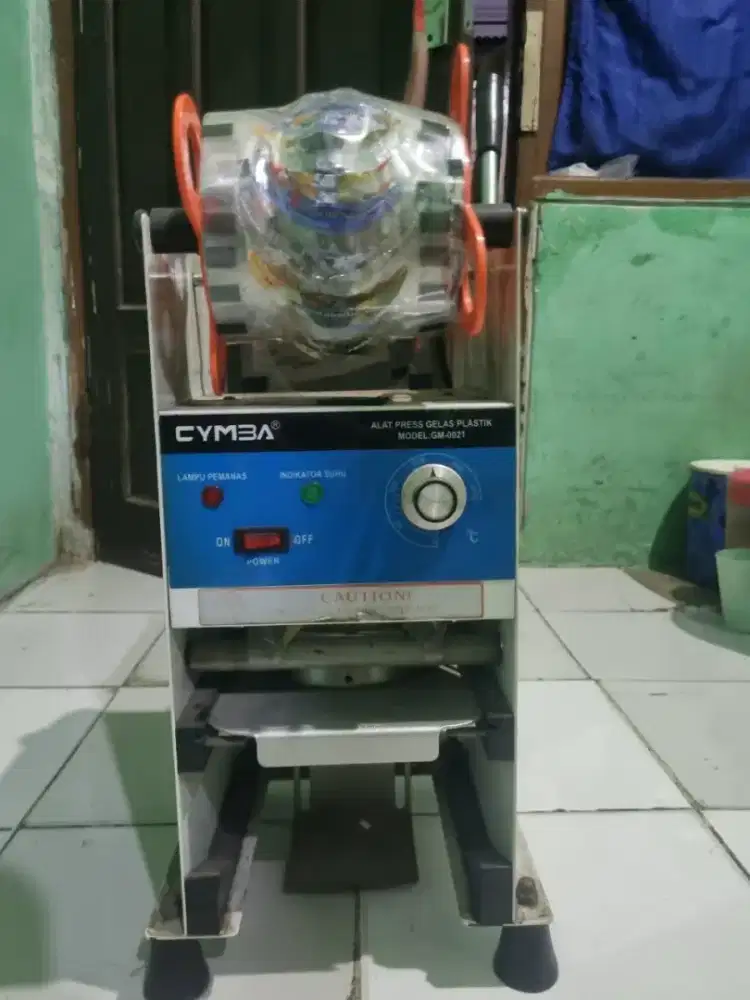 Alat press gelas plastik + etalase