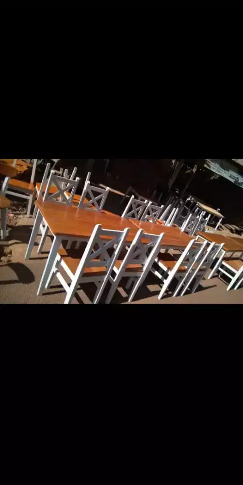 Meja kursi makan dan cafe resto