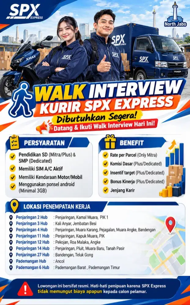 LOWONGAN KURIR PAKET SPX XPRESS