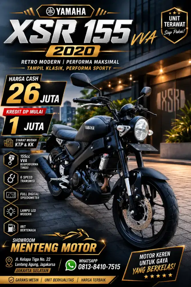 XSR 155VVA KREDIT MURAH DP 1JUTAAN