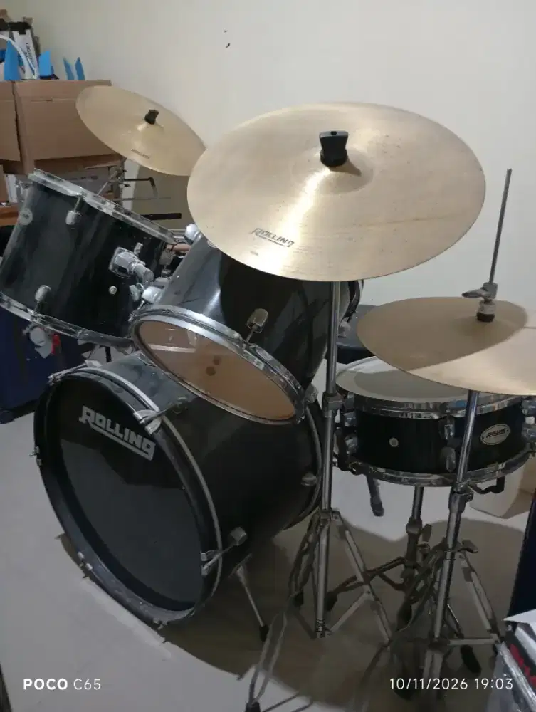 Drum Rolling fullset terawat lengkap, jarang digunakan