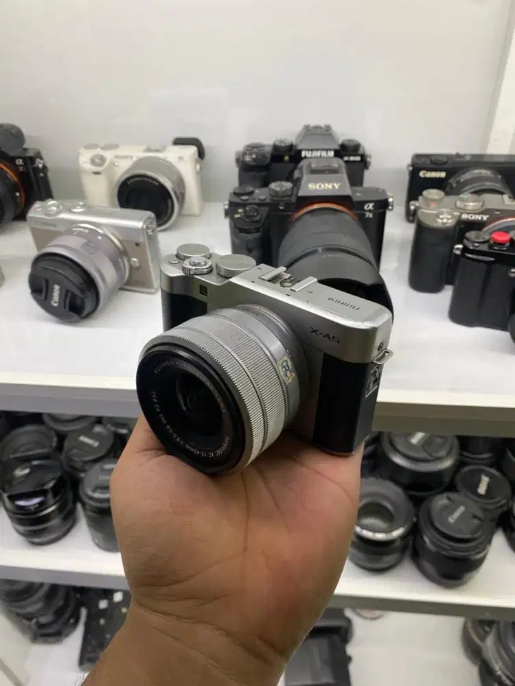 Kamera fujifilm XA5 lensa 15-45 fullset box normal