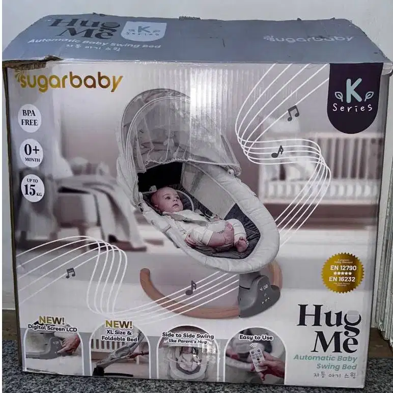 Sugarbaby Hug Me K Series Baby Swing Bed Preloved Pakai 1x Fullset